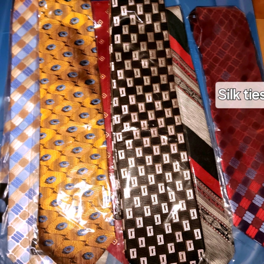 10 Elegant Silk Ties Set - Multicolor